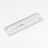 Film Flexible Ruler 4 Inch 0.1mm Scale, PET Plastic Covered Thickened Folding Straight Ruler Measuring Tool, Transparent