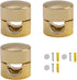 OYWOBET 3 Pcs Gold Cable Anchors, Metal Cable Clips, Cable Anchors for Desk,