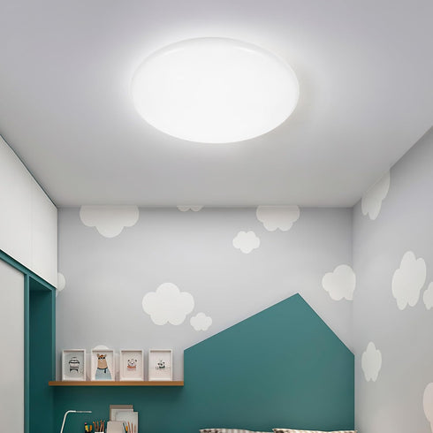(13.36X13.36X2.16in) Toddmomy Flush Mount Ceiling Light Covers Plastic Round Lamp Shade Wall Sconce Chandelier Lamps