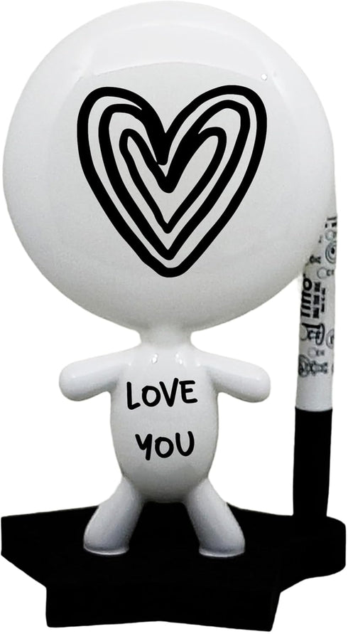 Office Gifts - Dry Erase Board, Ceramic Whiteboard Doll - TITTO Star for Home & Office Decor Design