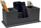 UnionBasic Leather Desk Organizer, Multi-compartment Pen Holder, Gray