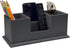 UnionBasic Leather Desk Organizer, Multi-compartment Pen Holder, Gray