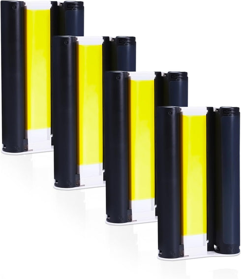 Wonfoucs 4-Pack Compatible Ink Cartridge for Canon Selphy KP-108IN, Color Ink Cassette for Selphy Printers