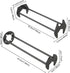 Basin Wrench Set, 2 PCS, 7 Sizes Universal Under Sink Plumbers Multifunctional Carbon Steel Faucet for Kitchen Bathroom