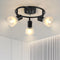 KEESFU 3-Light Kitchen Flush Mount Ceiling LightModern Round Track Lighting FixturesDirectional Ceiling