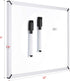 Magnetic Whiteboard, 9 x 12 Inches Double Sided Small Dry Erase Board with Markers and Stand