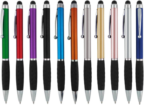 Stylus Pens - 2 in 1 Capacitive Touch Screen with Ballpoint Writing Pen, Sensitive Tip for iPad iPhone Samsung Galaxy &