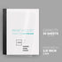 Binditek 10 Pack Thermal Binding Presentation Covers, 1/8 Inch Spine, Holds 30 Sheets, Ultra Clear Front Cover, Black