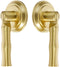 SANCHAKOU Brass Kitchen Cabinet Knobs 2 Pack Pure Copper Chinese Style Drawer Wardrobe