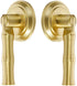 SANCHAKOU Brass Kitchen Cabinet Knobs 2 Pack Pure Copper Chinese Style Drawer Wardrobe