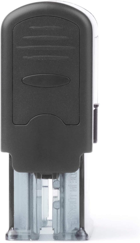 Self Inking Rubber Stamp, Refillable Red Ink Preinstalled - (9/16" x 1-1/2") (Approved)