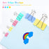 Mini Binder Clips, 120 Pack, 5/8 Inch, Standard 15mm, Color, Office Supplies with Mini Storage Boxes