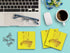 Sticky Notes 12 Pack 3"x3" 50 Sheet Count Per Pad, Dripping Ink in Motion, Cute Funny Memo Note Pads Stationery Journal Planner Paper
