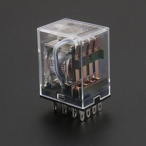 Baomain 2pcs General Purpose Power Relay, HH54P DC 24V Coil, 14 Pin Terminal