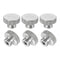 uxcell 6Pcs M3 x D11mm x H7mm Stainless Steel Knurled Thumb Nuts, Silver Fasteners for 3D Printer Parts