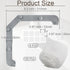 HARSKIYER 100 Triangular Kitchen Sink Rack with Disposable Mesh Bags, Triangle Sink Food Catcher, Gray Kitchen Corner