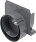 NDS 249 Spee-D Channel Drain Offset End Outlet, Connects to 3 in. Drain Pipe, Adjustable, Gray