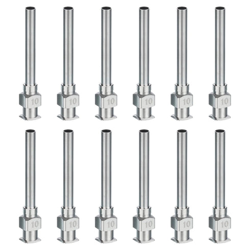 PATIKIL 12 Pcs 10G Blunt Tip Dispensing Needle, 1 Inch Stainless Steel Liquid Dispenser