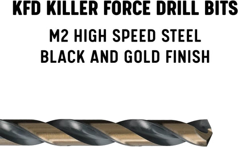 KFDHEX Series 5/16" Quick Change Hex Shank High Speed Steel Drill Bit, Pack of 12