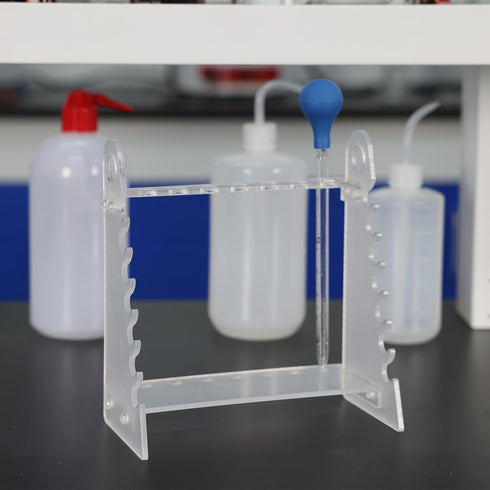 stonylab Detachable Plexiglass Pipette Rack, Pipet Holder Stand with 1.5 cm Hole Diameter