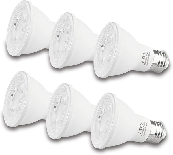 FTL PAR20 Led Bulbs Dimmable, 50W 60W Equivalent, 7W 600LM Flood Light