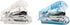 Small Handheld Stapler, Easy to Use, Practical, Durable, 2pcs for Office (White Blue)