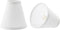 Aspen Creative 51029-2,Hardback Empire Transitional Clip-On Chandelier Shade/White Linen Fabric,2.5"Top x 5"Bottom x 5"