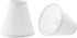 Aspen Creative 51029-2,Hardback Empire Transitional Clip-On Chandelier Shade/White Linen Fabric,2.5"Top x 5"Bottom x 5"