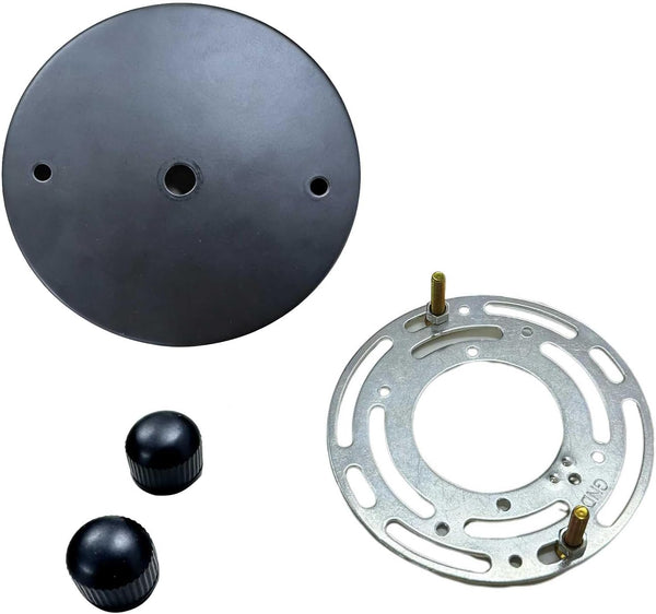 Shenmoyl Black Base Fittings for Connecting walls to Wall Sconce, Pendant Light
