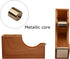 Enyuwlcm Cute Heavy Duty Acrylic Desk Tape Dispenser with Non-Skid Base for 1 Inch Core Tape, Imitation Wood Grain