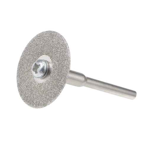 uxcell 10 Pcs 22mm Diamond Cutting Wheels with 2 Pcs Mandrels for Rotary Tool