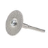 uxcell 10 Pcs 22mm Diamond Cutting Wheels with 2 Pcs Mandrels for Rotary Tool