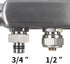 AB 1/2" Radiant/PEX Manifold Connector/Adaptor/Tubing Nuts (Pack of 10) for All Loops