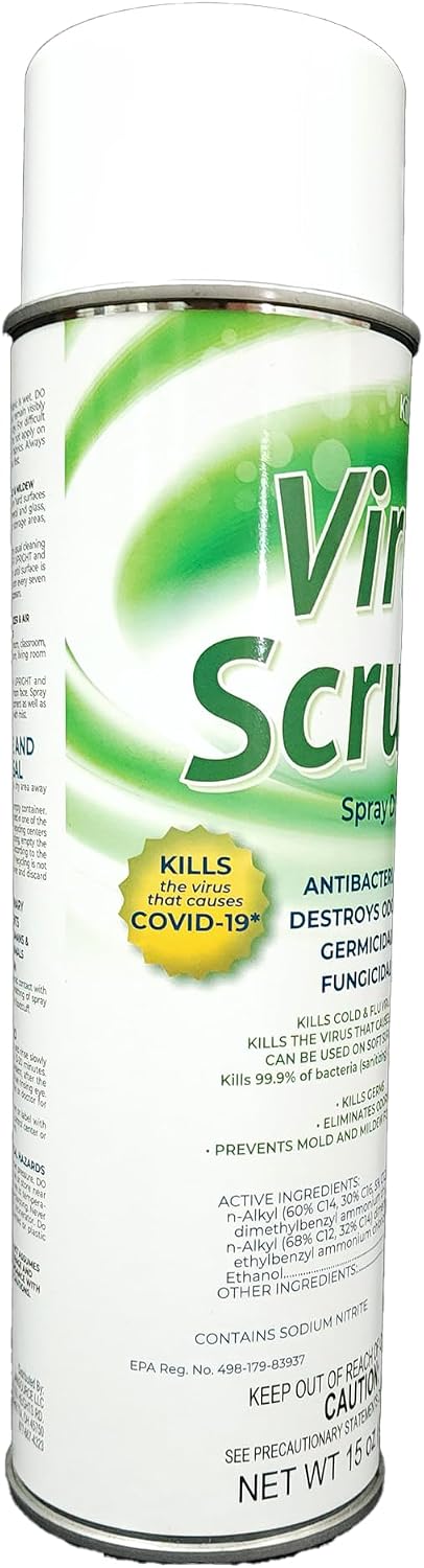 ViruScrub Disinfectant & Deodorizing Aerosol Spray, Citrus Scent, Each