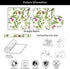 REDAMANCY Watercolor Meadow Green Grass Leaf Flowers Plants Birds Purple Butterfly Peel and Stick Wallpaper Stick on