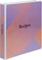 Samsill Recipe Binder Kit, Full Page 8.5 x 11, 1 Inch D-Ring, Gradient Design