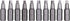 Mayhew Tools 19603-4 Square Recess Power Bit, NO. 3 x 2", 4-Pack
