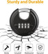 DAYGOS Combination Disc Padlocks for Outdoor - Heavy Duty 4 Digit Code Lock, Combo Discus Lock for Storage Unit, Gate,