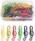 Music Paper Clips, 6 Colors, 100 Pcs Cute Funny Creative Music Coloured Plastic Alloy Office Stationery for Document