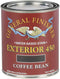 General Finishes Exterior 450 Water Based Wood Stain, 1 Quart, Coffee Bean