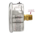 PIC Gauges PRO-202L-254M Center Back Mount Glycerin Filled Industrial Pressure Gauge, 2.5" Dial, 0/1000 psi Range