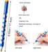 Triangular Fat Pencil - 12 Pack Thick, Strong, Jumbo Wood Pencils for Writing and Drawing, HB with Eraser and Sharpener by Fengirl