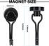 E BAVITE Swivel Swing Black Magnetic Hooks, 30lbs Neodymium Hooks with Black Epoxy Coating, Pack of 10