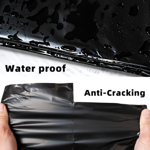 POLYSELLS 500 pcs Black Poly Mailers - 12x15.5 Inches Shipping Envelopes, Waterproof and Tear-resistant