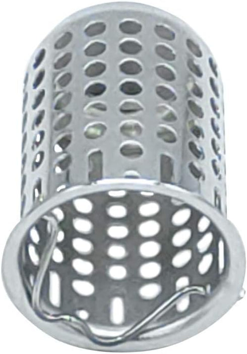 Junior Basket Strainer Stainless Steel Strainer Basket, 2.25 Inch Deep Flange Replacement with Handle