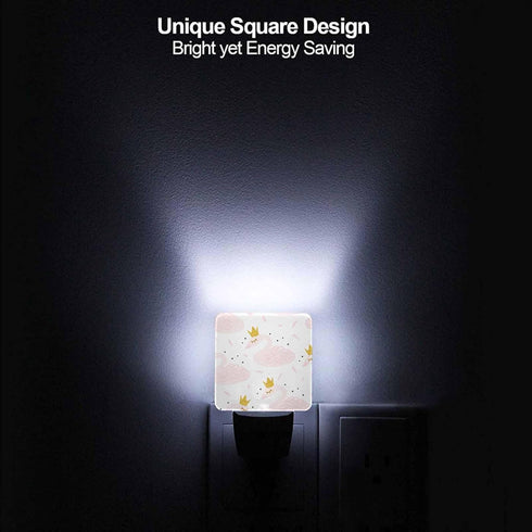 Chrobak LED Night Light,Cute Cartoon Swan LED Night Light Plug into Wall with Dusk to Dawn Light Sensor White Energy