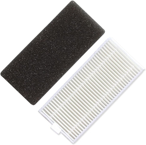 Replacement Parts Compatible with Tesvor S6 X500 X520 X600 Pro M1 Robot Vacuum Cleaner Accessories, 4 HEPA Filters 4 Side Brushes