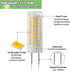 G8 Dimmable LED Bulb, 5 Pack - 7W Equivalent to G8 Halogen 75W-80W, Warm White 3000K