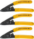 3PC CFS-3 Fiber Optic Stripper, 3 Port Hole Stripping Tool with Hex Key Adjustable Handle for Coating Stripping