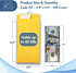 MOS #7 Coin Envelopes - 3-1/2" x 6-1/2" Gold Self-Seal Coin Envelopes #7 (550 Count) for Budgeting and Savings